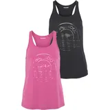KangaROOS Sporttop Pink/Schwarz 34