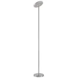 SellTec LED-Deckenfluter, stahlfarben, modern, dimmbar Stehlampe