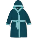 Normani Kinder Bademantel aus Bio-Baumwolle Elounda in Blau | Gr.: 98/104