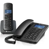 Motorola DECT + Corded Phone Schwarz