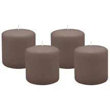 Kopschitz Kerzen Stumpenkerze 4 St. Mocca Ø 100 mm