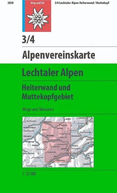 Lechtaler Alpen - Heiterwand  Karte (im Sinne von Landkarte)