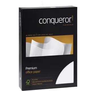 Conqueror Perlmutt Glatt Papier 500 Blatt A4 mit Wasserzeichen 100g Briefpapier