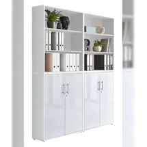 moebel-dich-auf TABOR 11 Büroschrank 80 x 40 x 180 weiß