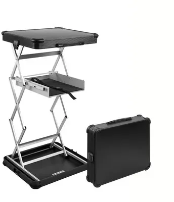 QUIFFICE PRO QK-120 Mobiler Arbeitstisch schwarz