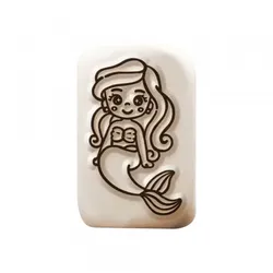 LaDot Stein - "Meerjungfrau" (2,5 x 5 cm) - Temporärer Tattoo Stempel
