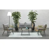 Garden Impressions Rope Lounge, Set Franklin Sitzgruppe Gartenmöbel Garnitur Alu Gruppe Sofa stabil