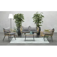 Garden Impressions Rope Lounge, Set Franklin Sitzgruppe Gartenmöbel Garnitur Alu Gruppe Sofa stabil
