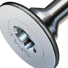 SPAX Rückwandschraube, Flachrückwandkopf Korpusschraube T-STAR plus Teilgewinde Vernickelt 200St 4x30