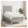 vidaXL Boxspringbett 100 x 200 cm Hellgrau