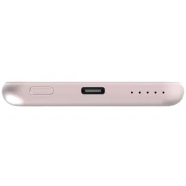 Verbatim Charge ́n ́Go Magnetic Power Bank 5000 mAh, Wireless Charger 15 W, 20 W PD per USB-C, Powerbank klein und magnetisch für iPhone 17/16/15/14/13 Pro, Samsung Galaxy S25 / S25 Plus, iPad, rosa