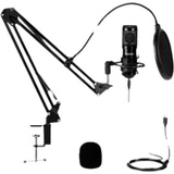 Gear4U RGB Streaming Microphone Schwarz Studio-Mikrofon