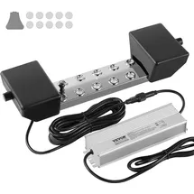 Vevor Ultraschall-Nebelgerät, 10 Köpfe, 7000 ml/h Ultraschall-Nebelgerät, Nebelgerät mit 280 W IP67 wasserdichtem Netzteil, Boje, Ersatzscheiben, für Teich, Garten, Steingarten, Gewächshaus,