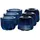 Villeroy & Boch Kerzenständer-Set Fleur Glas Blau
