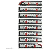 Roco 8-tlg. Set: Fernverkehrs-Doppelstockzug RABe 502 7710007 H0