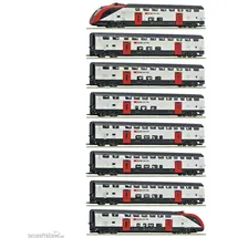 Roco 8-tlg. Set: Fernverkehrs-Doppelstockzug RABe 502 7710007 H0