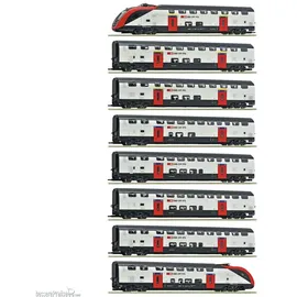 Roco 8-tlg. Set: Fernverkehrs-Doppelstockzug RABe 502 7710007 H0