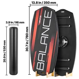 Vevor Balance Board Schwarz/Orange 78 cm