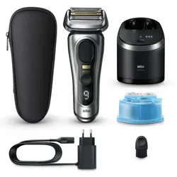 Braun Series 9 PRO+ 9567cc Elektrorasierer mit Reinigungs- und Ladestation Silver 1 St.