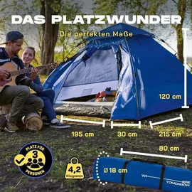 Lumaland Pop Up Kuppelzelt Blau