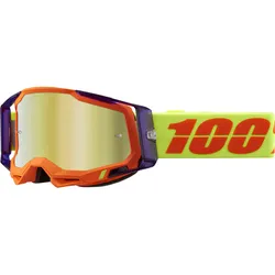 100% Racecraft 2 Extra Crossbrille Panam Gläser gold verspiegelt