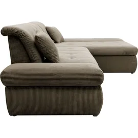 DOMO collection Moric Luxus - B/T/H 300/172/80 cm, XXL-Format«, L-Form, 140kg Belastung/Sitz, in Cord 300x172x80 links