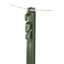 Kerbl Vollkunststoffpfahl mit Steigbügeltritt 114 cm grün