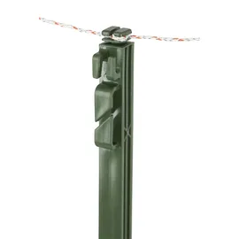 Kerbl Vollkunststoffpfahl mit Steigbügeltritt 114 cm grün