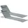 [en.casa] Cellorigo Strandliege 160 x 49 x 42 cm Dunkelgrau