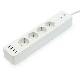 Nedis SmartLife Power Strip - / Hybrid (CEE 7/7) / USB A 3680 W m White