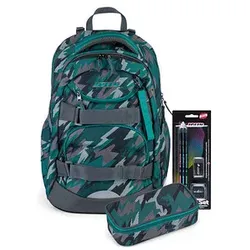 JOLLY Schulrucksack Next Gen Kunstfaser grün/schwarz