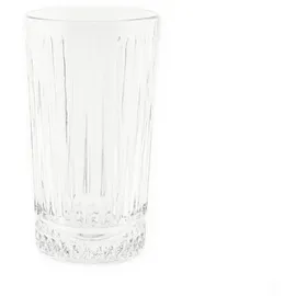 Almina Elisa 6 Tlg. Trinkgläser-Set Longdrinkgläser mit Riffle Design 300 ml