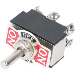 Goobay Kippschalter Miniatur, 2x EIN – AUS – EIN, 6 Pins mit Schraubanschlüssen - ideal für den Bereich DIY oder den Modellbau
