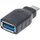 Manhattan USB 3.2 Gen 1 (USB 3.0) Adapter [1x USB 3.2 Gen 2 Stecker C (USB 3.1) Gen1 Typ auf Typ A-Adapter, Typ C-Stecker auf Typ A-Buchse, 3.1)] Gen1, schwarz,