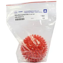 Massageball Igel 9 cm rot 1 St