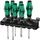 WERA Schraubendrehersatz Kraftform Plus Lasertip + Rack, 6-teilig