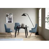 Stressless® Polsterstuhl Laurel, High Back mit Armlehne, Größe L, mit schräggestellten Beinen blau