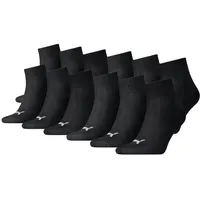 Puma Quarter Socken 12-Pack schwarz 47-49