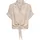 Only ONLPAULA LIFE S/S TIE SHIRT Viskose Beige XL