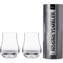 Whiskyglas EISCH GERMANY "Gentleman", transparent, H:11,4cm, Kristallglas, Trinkgefäße, (Nosing-Glas) handgefertigt, bleifrei, 350 ml, 2-teilig