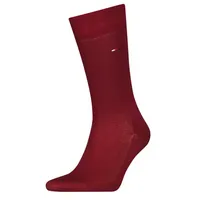 TOMMY HILFIGER Herren Socken Premium Fil d'Ècosse - burgundy - 45-46