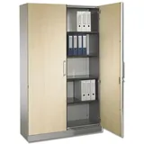 Asisto Stahlschrank mit DBS-Türen, 198 cm hoch