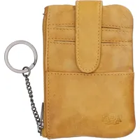 The Skandinavian Brand Credit Card Holder Washed Nappa gelb