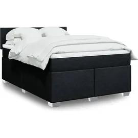 vidaXL Boxspringbett 140 x 200 cm Schwarz