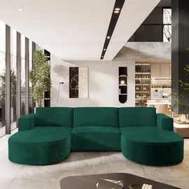 masseno Ecksofa VEZZO M Polyester 3-Sitzer Grün