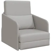 VidaXL Boden Schlafsofa 2-in-1 Wolkenweiß 65x80x83 cm Stoff