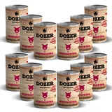 20 x 800g Hundefutter Dozer Schwein Premium Nassfutter Schweinefleisch Dose