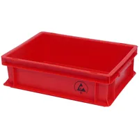 WARMBIER Lagerbehälter IDP-STAT, ESD, 300 x 200 x 120