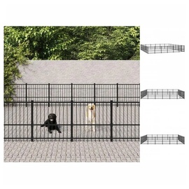 vidaXL Outdoor-Hundezwinger Stahl 33,87 m2