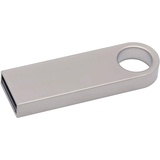 Ellenne USB-Stick aus Metall 32 64 GB 128 GB externer Speicher wasserdicht PC LAPTOP NOTEBOOC Auto A001 (32 GB, Silber)